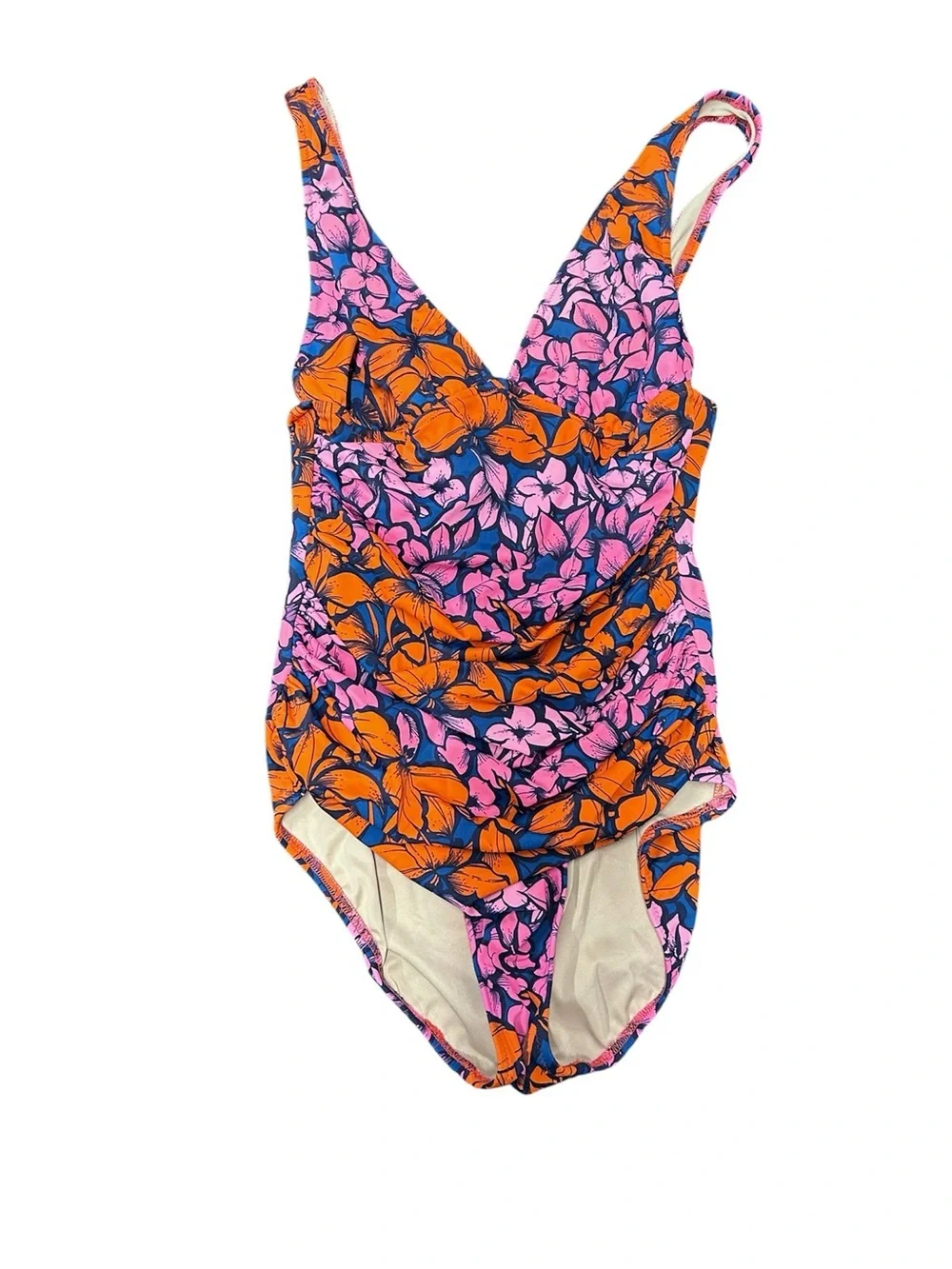 J. Crew Floral One Piece Swimsuit EUC Size 8